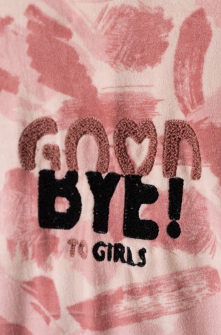 Σετ με κολάν βελουτέ  για κορίτσια EBITA 243043 ροζ