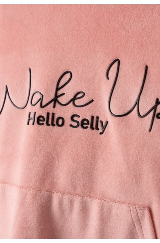 Σετ φόρμας βελουτέ  για κορίτσια EBITA 243044 ροζ