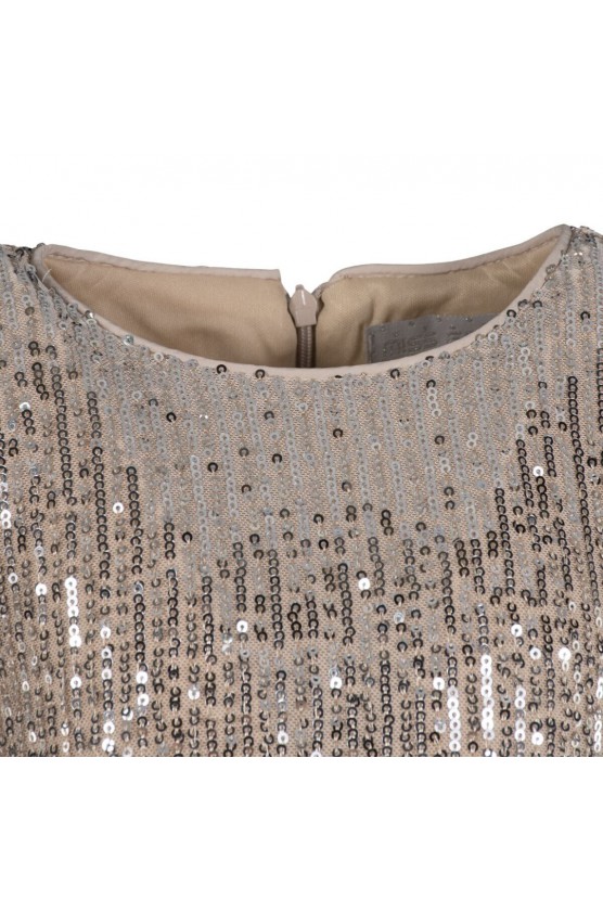 Φόρεμα με παγιέτες EBITA 243079 ασημί