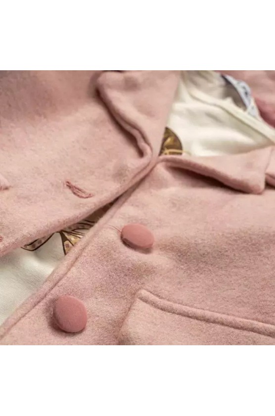 Σετ με κολάν και πανωφόρι για μικρά κορίτσια EBITA 243242 Σομόν