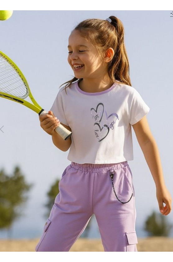 Σετ φόρμας εποχιακό για  κορίτσια EBITA  254021 λιλ΄΄α