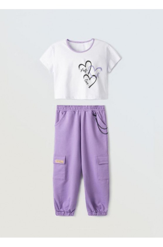 Σετ φόρμας εποχιακό για  κορίτσια EBITA  254021 λιλ΄΄α