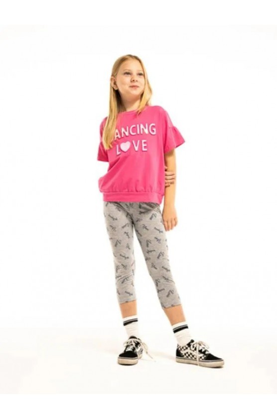 Σετ Μπλούζα με κολάν κάπρι Για Κορίτσι EBITA 254099 Ροζ