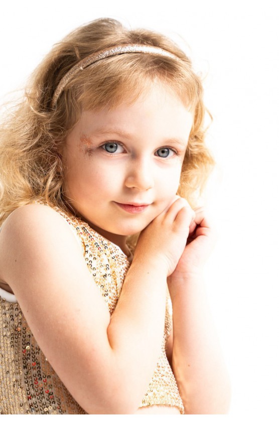 Σετ τοπ με παγιέτες και Φούστα για μικρά κορίτσια EBITA 254224 Χρυσό