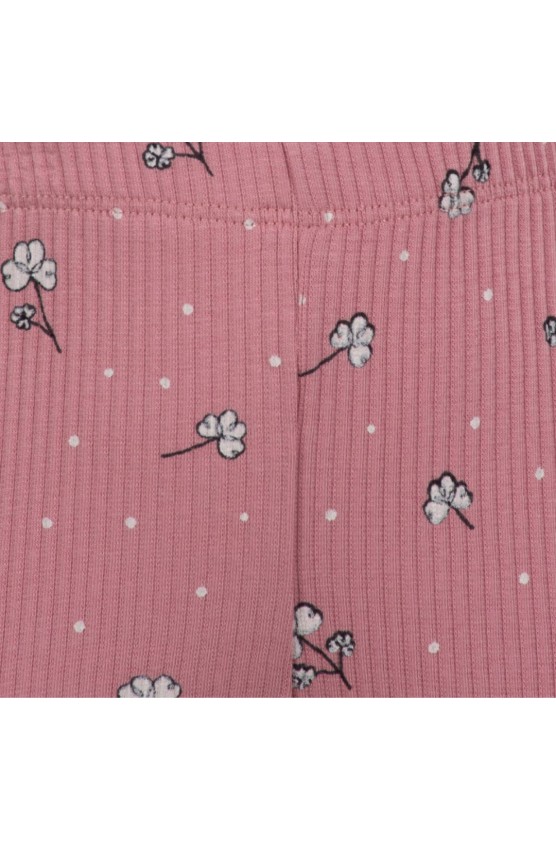 Σετ μπλούζα με  κολάν ριμπ EBITA 255228 Ροζ