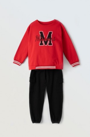 Σετ φόρμας για κορίτσια EBITA 243001 κόκκινο