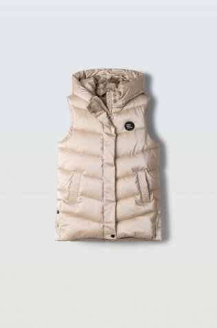 Αμάνικο μπουφάν για  κορίτσια EBITA 243052 Χρυσό