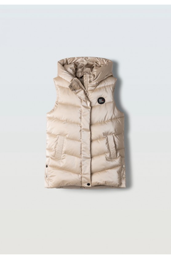 Αμάνικο μπουφάν για  κορίτσια EBITA 243052 Χρυσό