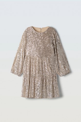 Φόρεμα με παγιέτες EBITA 243079 ασημί