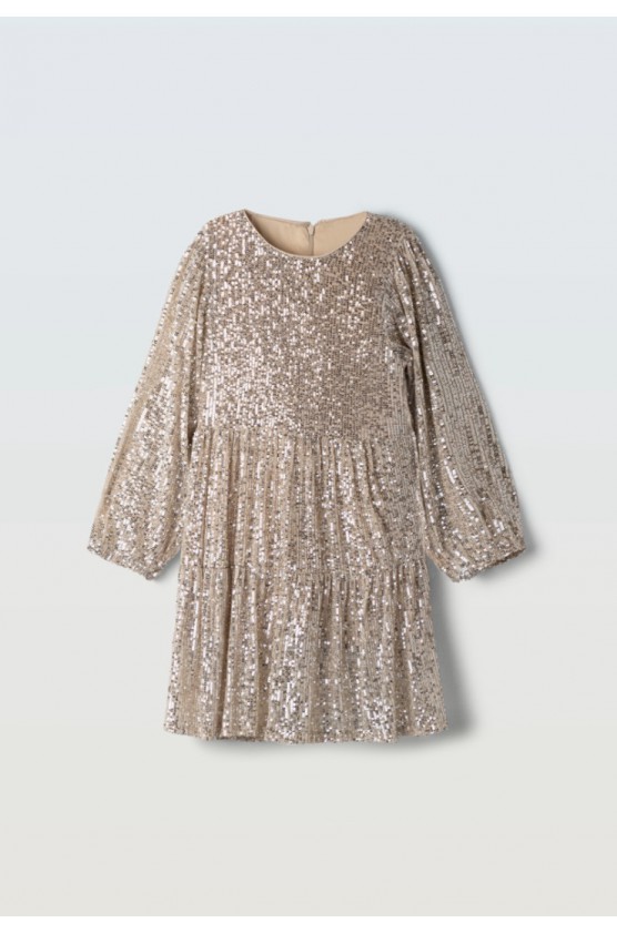 Φόρεμα με παγιέτες EBITA 243079 ασημί