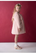 Φόρεμα Μακρυμάνικο Σετ με Πανωφόρι  EBITA 243229 ροζ