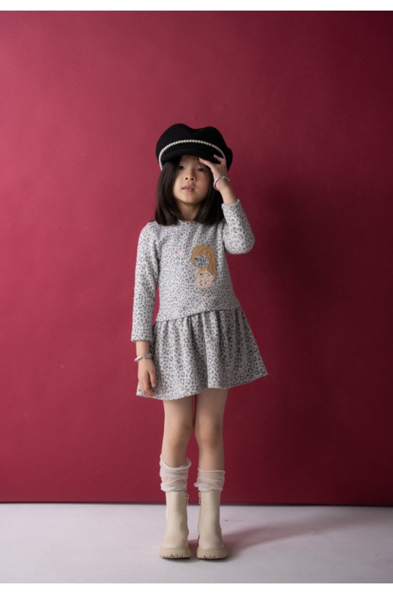 Φόρεμα για μικρό Κορίτσι Εβίτα 243236 γκρι