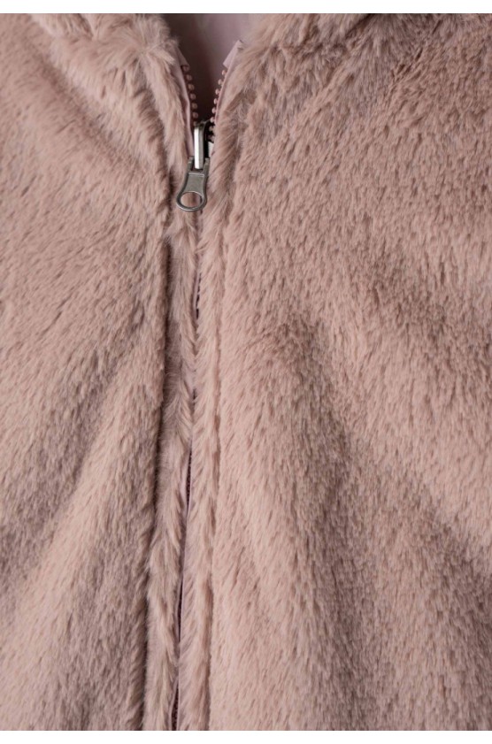 Μπουφάν Διπλής όψης για  μικρά κορίτσια EBITA 243271 Ροζ