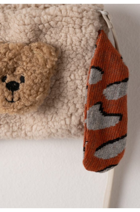 Σετ μπλούζα  με παντελόνα πλεκτή για κορίτσια EBITA 243273 πορτοκαλί