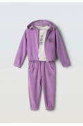 Σετ φόρμας με ζακέτα για κορίτσια EBITA 243279 λιλά
