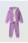 Σετ φόρμας με ζακέτα για κορίτσια EBITA 243280 λιλά
