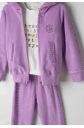 Σετ φόρμας με ζακέτα για κορίτσια EBITA 243280 λιλά