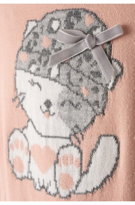 Φόρεμα Με  τσαντάκι για μικρά κορίτσια  EBITA 243523 σομόν