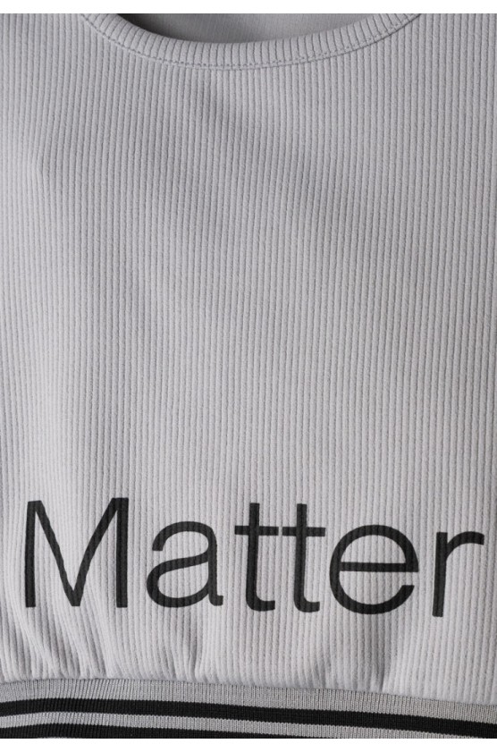 Σετ μπουστάκι  με ποδηλατικό κολάν για κορίτσια EBITA 254007 γκρι