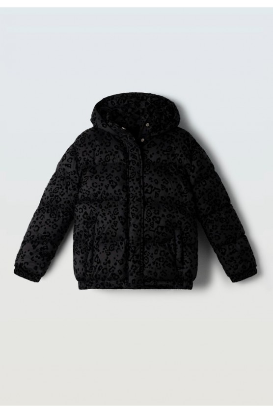 Μπουφάν με κουκούλα για  κορίτσια EBITA 255049 μαύρο
