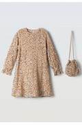 Φόρεμα με μακρύ μανίκι και Παγιέτες  Για κορίτσια ebita 255054 Χρυσό