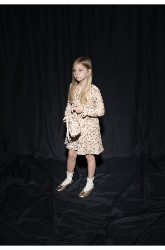 Φόρεμα με μακρύ μανίκι και Παγιέτες  Για κορίτσια ebita 255054 Χρυσό