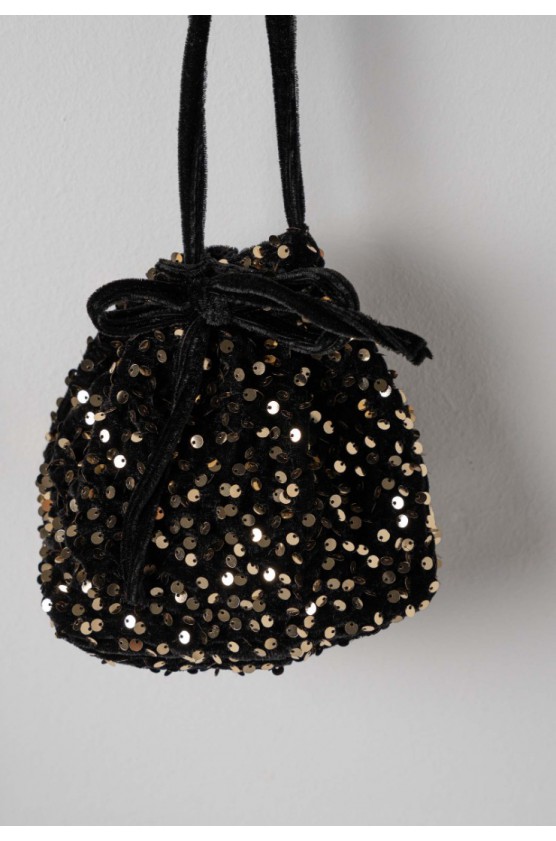 Φόρεμα με μακρύ μανίκι και Παγιέτες  Για κορίτσια ebita 255054 Μαύρο