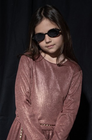 ΦΟΡΕΜΑ ΜΕ ΜΑΚΡΥ ΜΑΝΙΚΙ Μεταλλιζέ ΓΙΑ ΜΙΚΡΑ ΚΟΡΙΤΣΙΑ EBITA 255067 Μπρονζέ Ροζ