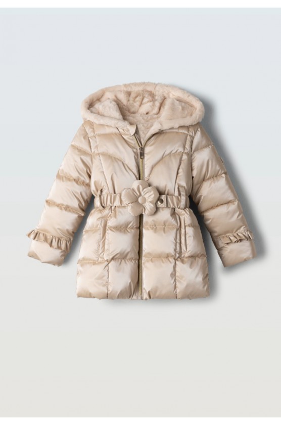 Μπουφάν  για μικρά κορίτσια EBITA 255203 χρυσό