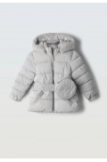 Μπουφάν μακρύ για μικρά κορίτσια EBITA 255204 γκρι