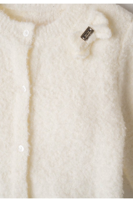 Πλεκτή Ζακέτα Για Κορίτσι Εβίτα 255246 εκρού