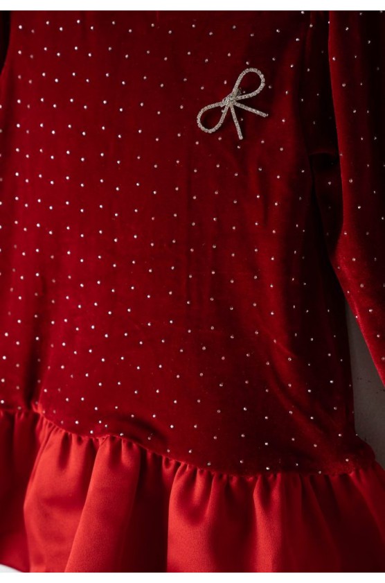 ΦΟΡΕΜΑ ΒΕΛΟΥΔΙΝΟ ΜΕ ΜΑΚΡΥ ΜΑΝΙΚΙ   EBITA 255299 ΚΟΚΚΙΝΟ