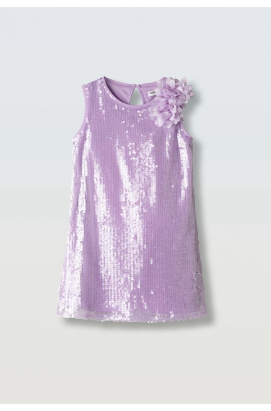Φόρεμα με παγιέτες για κορίτσια EBITA 266001 λιλά