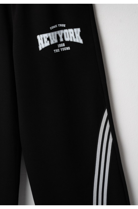 Σετ μπλουζάκι με παντελόνα  για κορίτσια EBITA 266005 λευκό-μαύρο