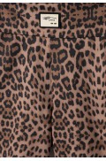 Σετ μπλουζάκι crop με ποδηλατικό κολάν  για κορίτσια EBITA 266014 λεοπάρ