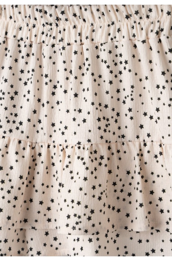 Σετ Φούστα σορτς Με Crop Top για κορίτσια EBITA 266036 μαύρο- μπεζ