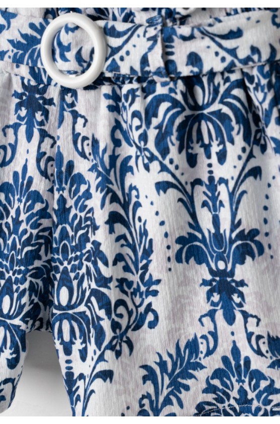 Σετ μπλούζα  και σορτσάκι για  κορίτσια EBITA 266037 λευκό-μπλε