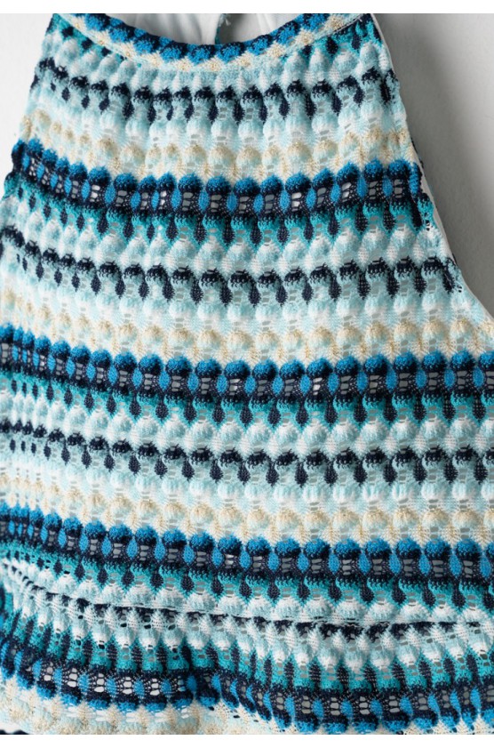 Σετ μπλούζα  Crop top και σορτσάκι για  κορίτσια EBITA 266042 μπλε