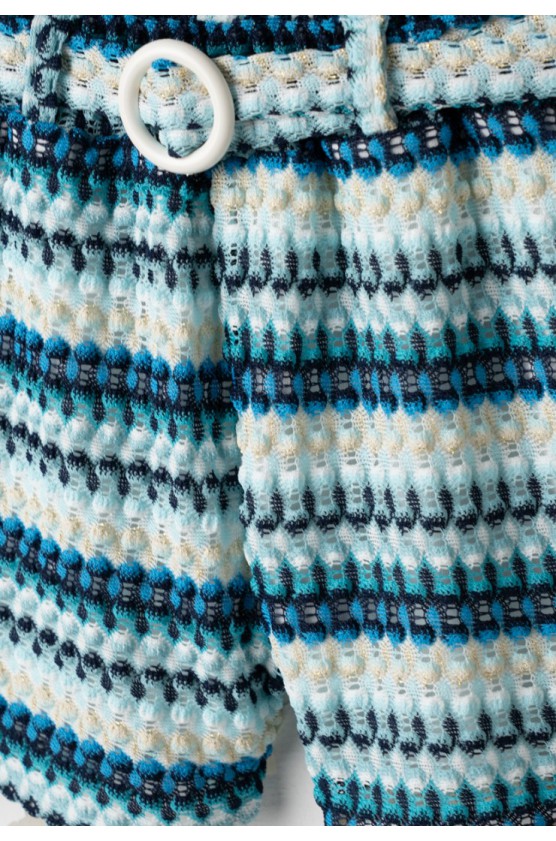 Σετ μπλούζα  Crop top και σορτσάκι για  κορίτσια EBITA 266042 μπλε