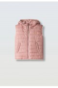 Μπουφάν αμάνικο  για  κορίτσια EBITA 266054 ροζ