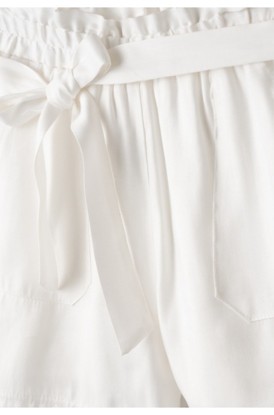 Σετ σορτς με μπλουζάκι  για κορίτσια EBITA 266059 ασημί -λευκό