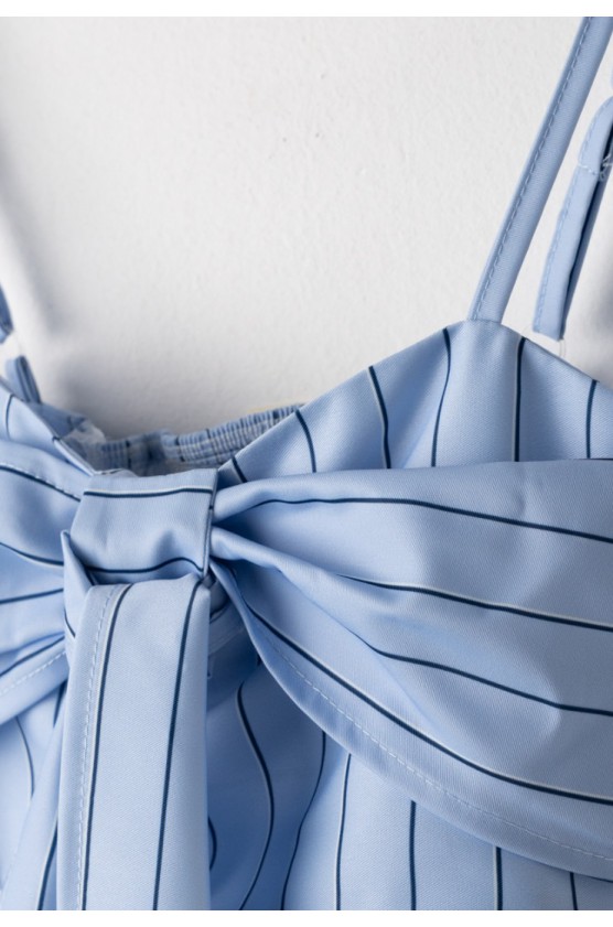 Σετ μπλούζα  Crop top και σορτσάκι για κορίτσια EBITA 266061 μπλε