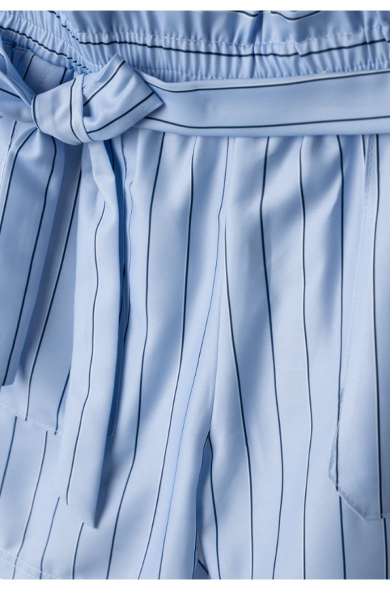 Σετ μπλούζα  Crop top και σορτσάκι για κορίτσια EBITA 266061 μπλε