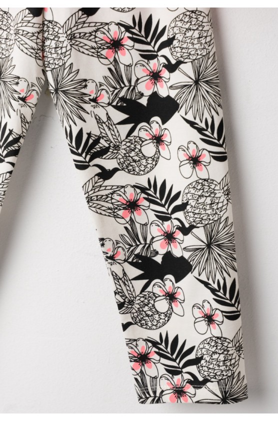 Σετ μπλουζάκι  με κολάν κάπρι για κορίτσια EBITA 266078 φούξια