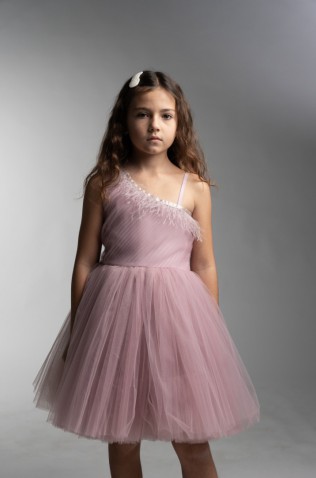 Φόρεμα με τούλι για κορίτσια EBITA 266080 λιλά