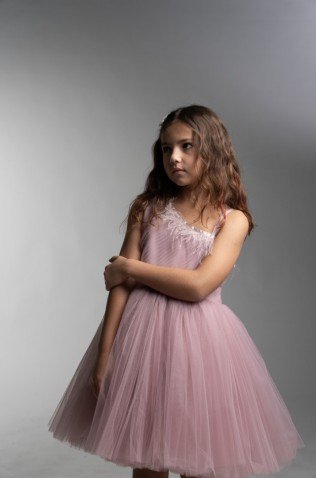 Φόρεμα με τούλι για κορίτσια EBITA 266080 λιλά