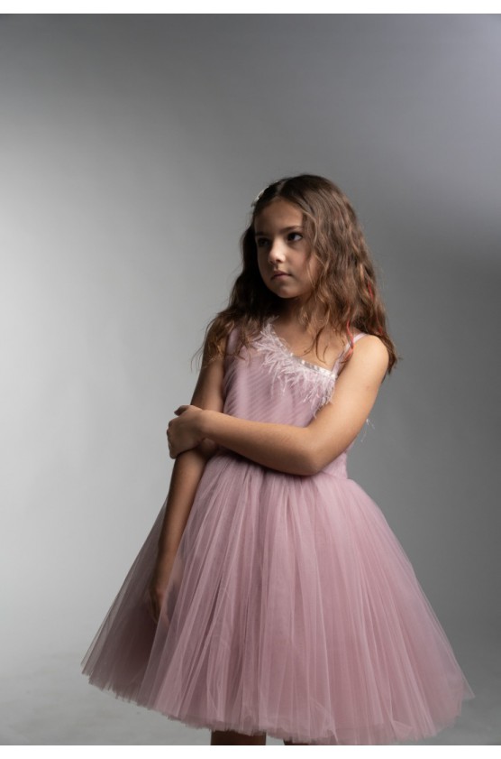 Φόρεμα με τούλι για κορίτσια EBITA 266080 λιλά