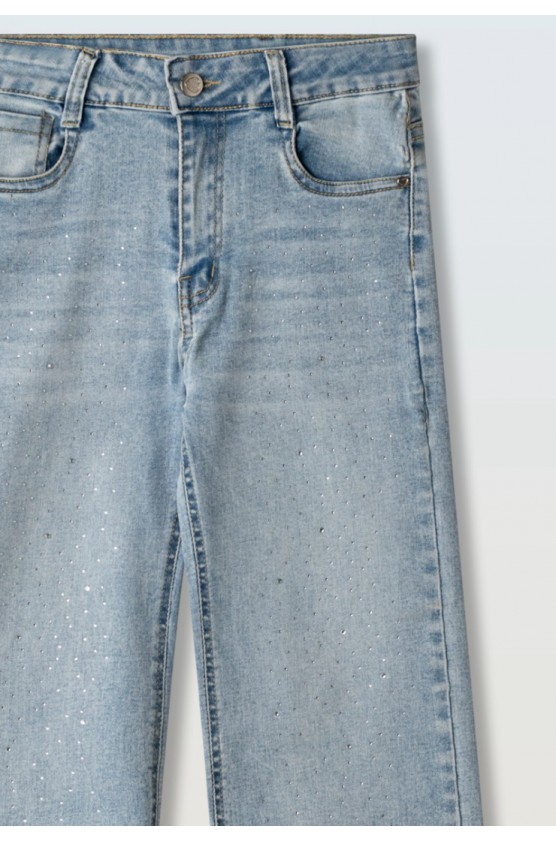 Τζιν παντελόνι με στράς  για κορίτσια EBITA 266082 μπλε