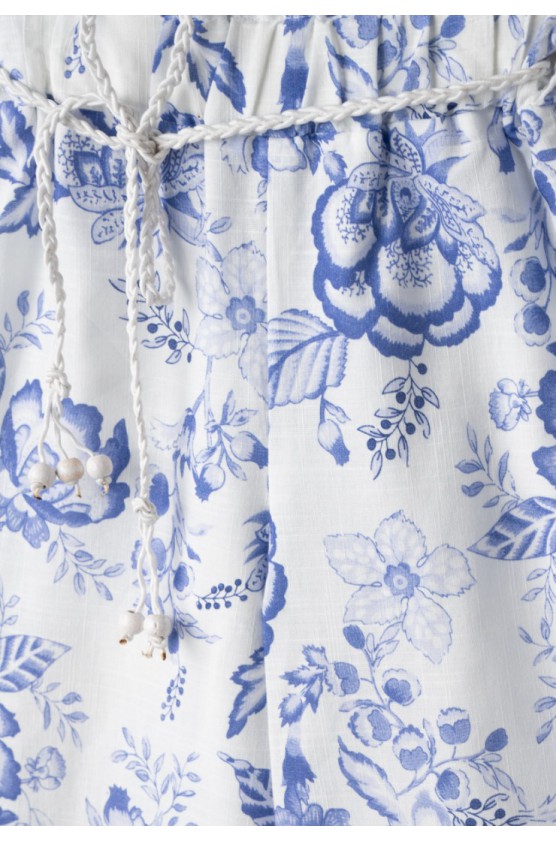 Σετ μπλούζα  με παντελόνα και τσαντάκι για κορίτσια EBITA 266205 λευκό