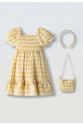 Φόρεμα  για μικρά κορίτσια EBITA 266211 κίτρινο